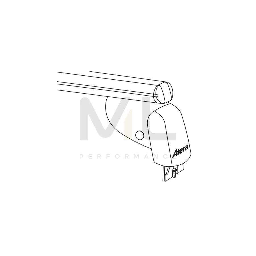 Atera Signo 045346 Roof bars suitable for Mercedes-Benz E-Class Coupe (C238) for cars without rails, 110 cm, 100 kg, Aluminium