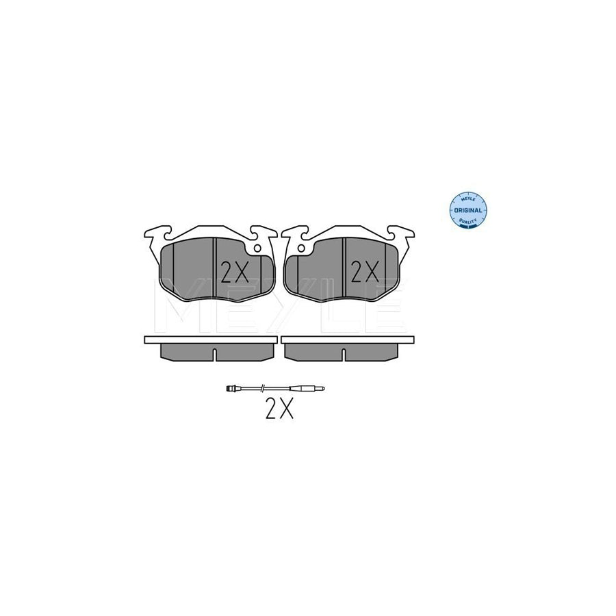 Meyle 025 209 0518/W Brake Pad Set