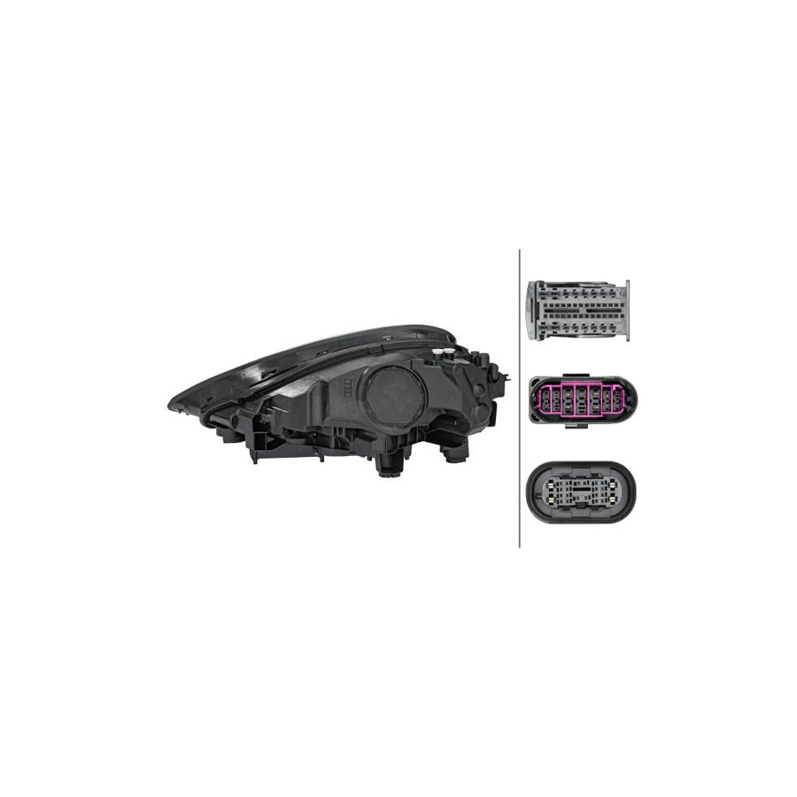 Hella 1EX 014 690-061 Headlight For Porsche Cayenne