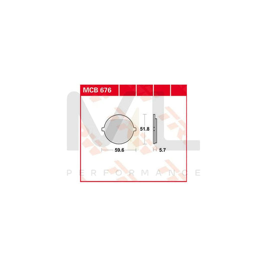 TRW Organic Allround Mcb676 Brake Pad Set | ML Performance Car Parts