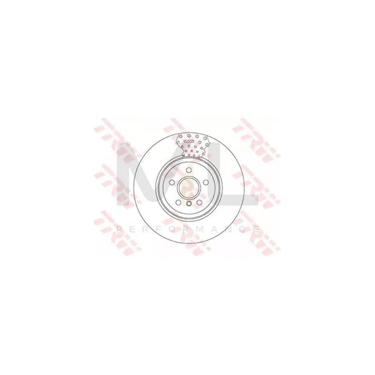 TRW DF6605S Brake Disc Two-piece brake disc, Vented, High-carbon | ML Performance Car Parts