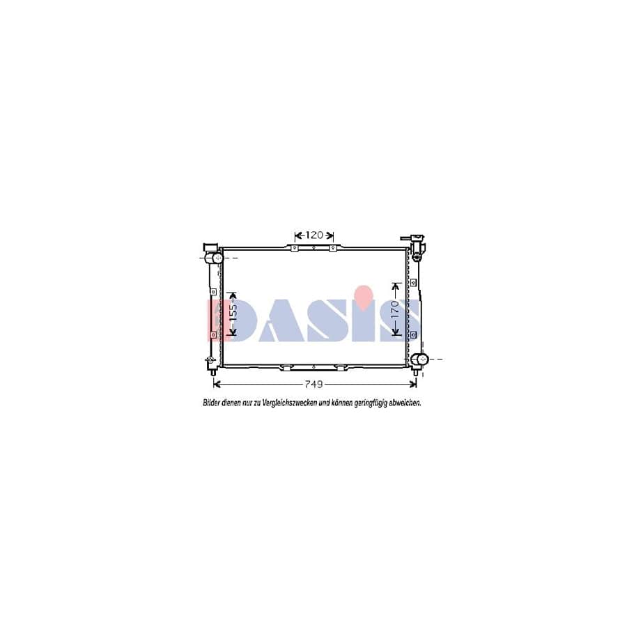 AKS Dasis 510015N Engine Radiator for KIA Clarus