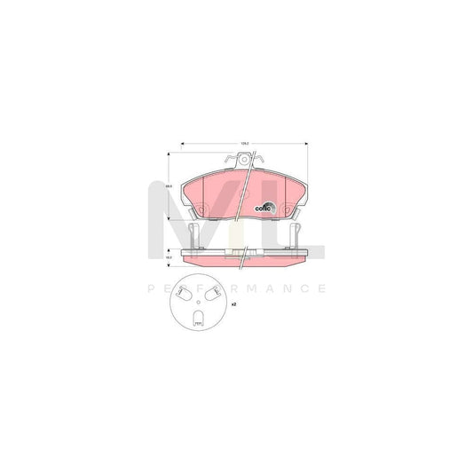 TRW Cotec Gdb3267 Brake Pad Set For Honda Civic With Acoustic Wear Warning | ML Performance Car Parts