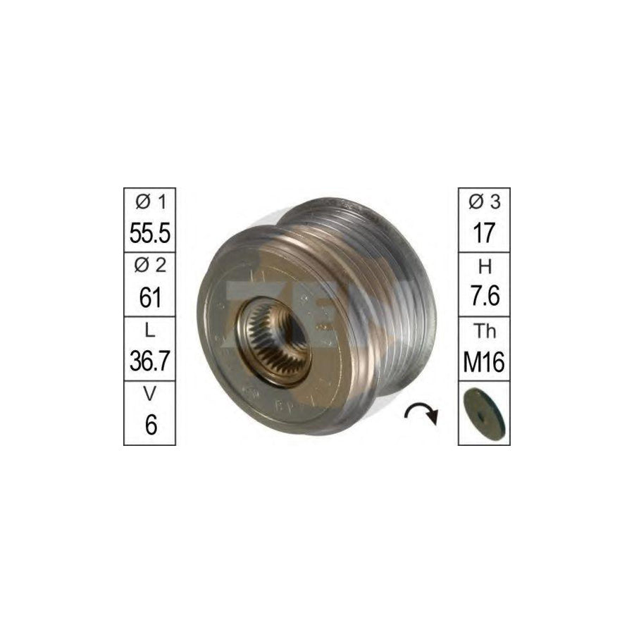 Era 219007 Alternator Freewheel Clutch