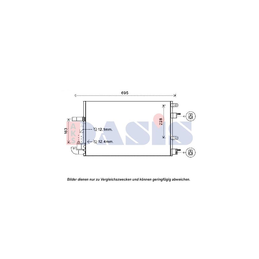 AKS Dasis 372009N Air Conditioning Condenser