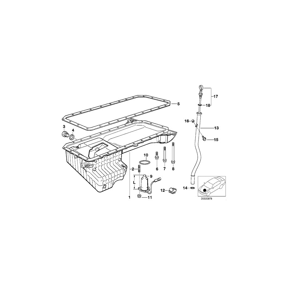 Genuine BMW 11432246314 E39 Guide Tube (Inc. 525td & 525tds) | ML Performance US Car Parts