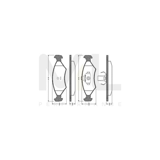 Bosch 0986Tb2066 Brake Pad Set Excl. Wear Warning Contact  | ML Performance Car Parts