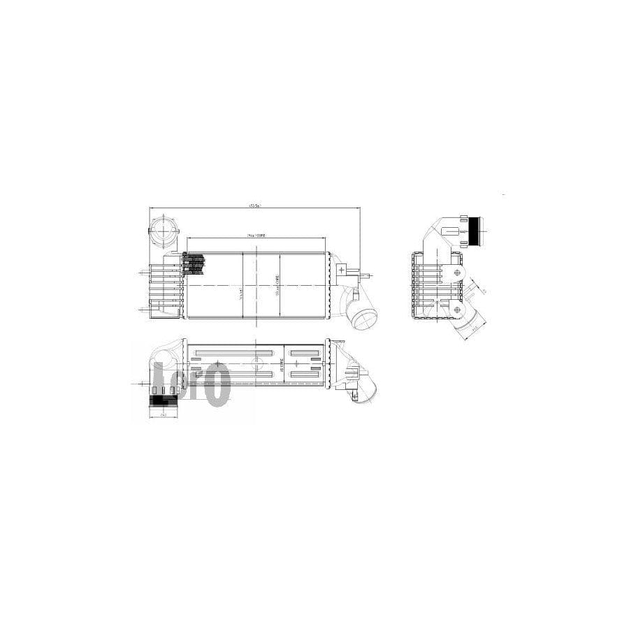 Abakus 0090180003 Intercooler