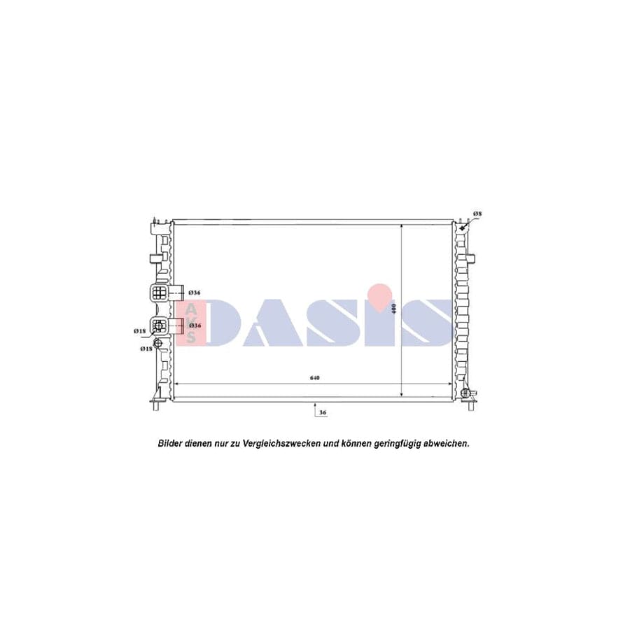 AKS Dasis 160079N Engine Radiator