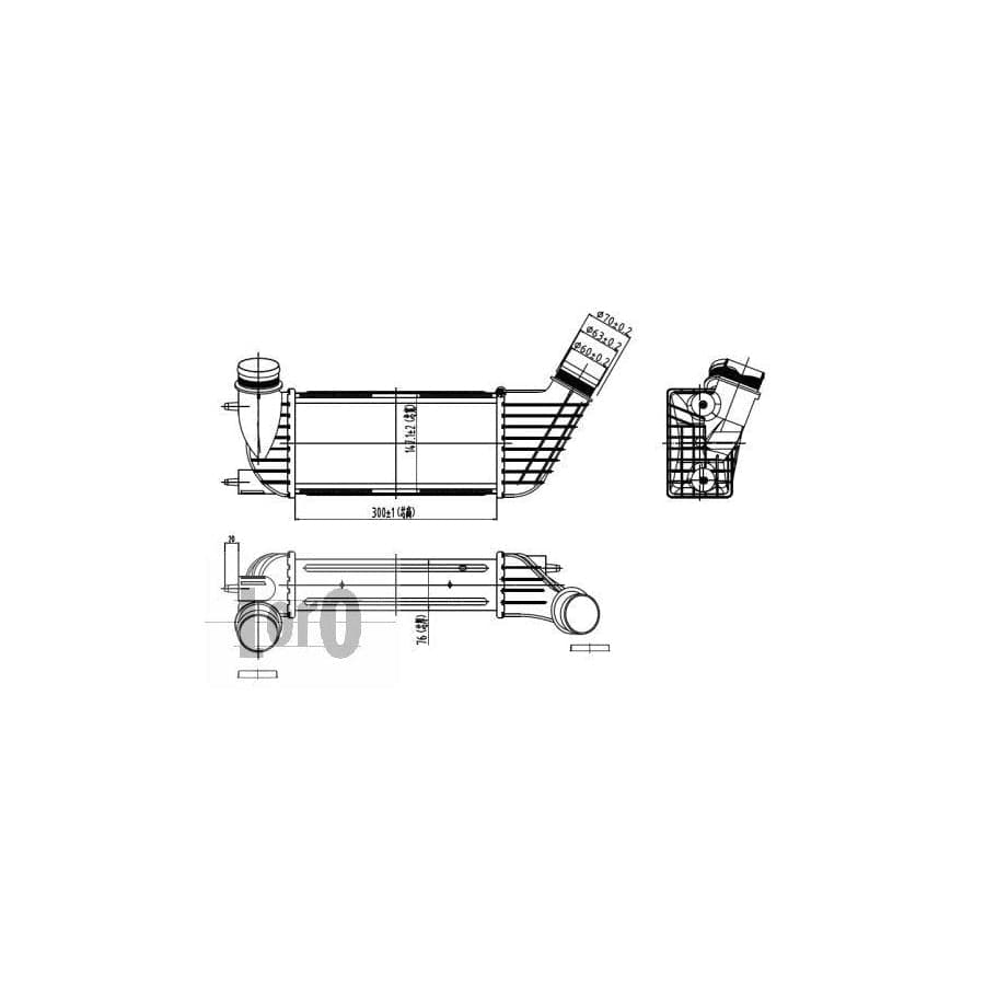 Abakus 0090180002 Intercooler