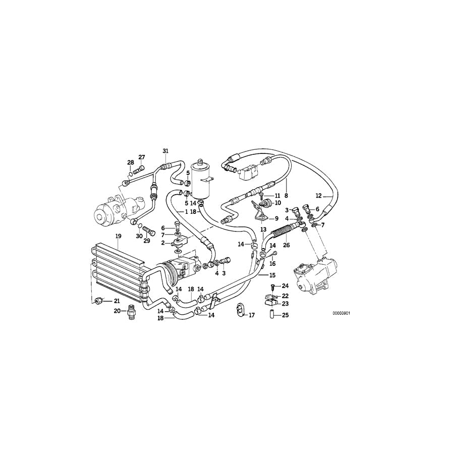Genuine BMW 32411139310 E31 Relief Valve (Inc.  & 850Ci) | ML Performance US Car Parts
