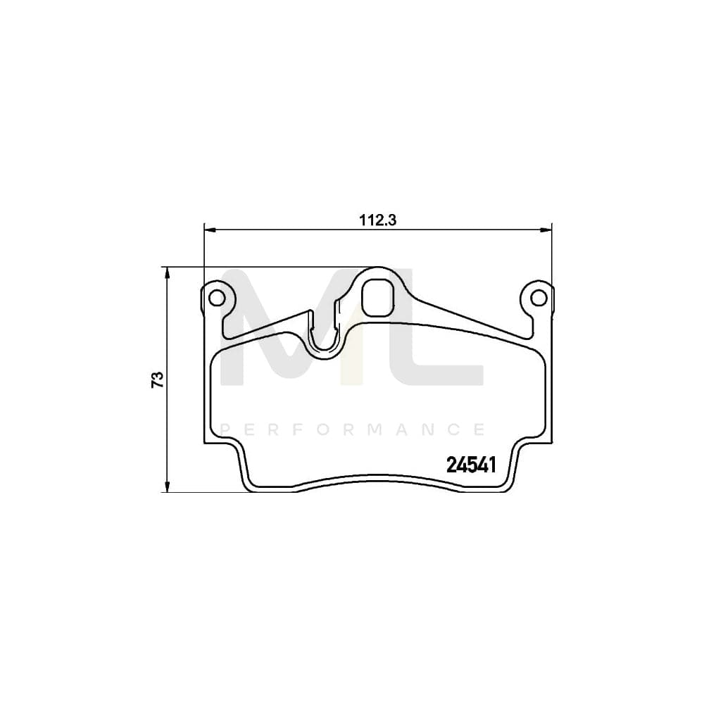 Hella 8DB 355 013-311 Brake Pad Set Prepared For Wear Indicator