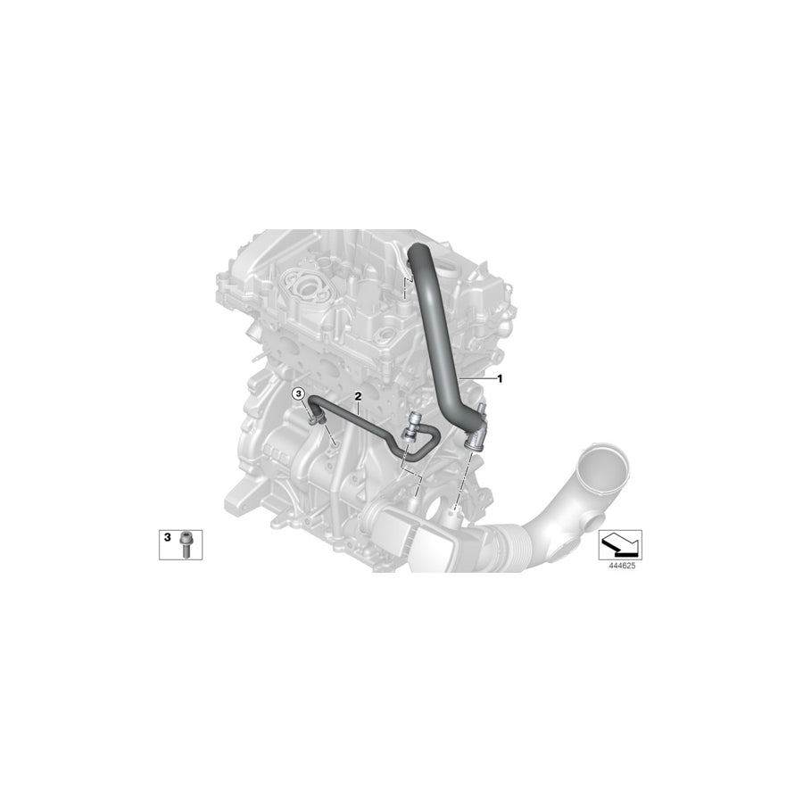 Genuine BMW 11158608766 F23 F22 F20 Vent Pipe (Inc. 218i, 118i & 418i) | ML Performance US Car Parts