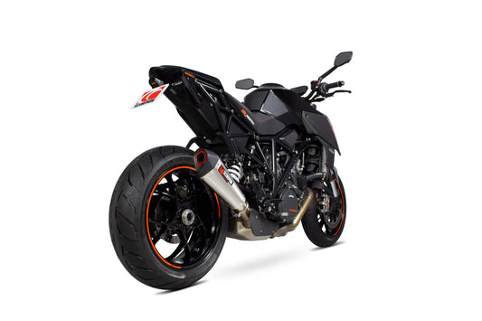 Scorpion RKT90SEO KTM 1290 Superduke R Serket Taper Slip-On - Brushed Stainless Steel Sleeve | ML Performance US US
