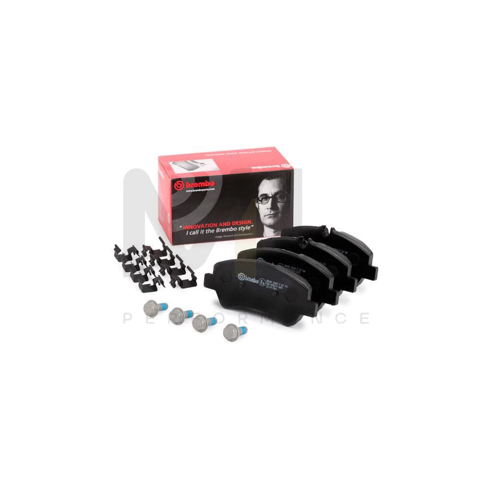 Brembo P 24 160 Brake Pad Set Prepared For Wear Indicator, With Brake Caliper Screws, Without Accessories | ML Performance Car Parts