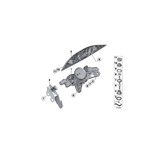 Genuine BMW 61627254950 F31 F11 Covering Cap (Inc. 328i, 316i & 335i) | ML Performance US Car Parts