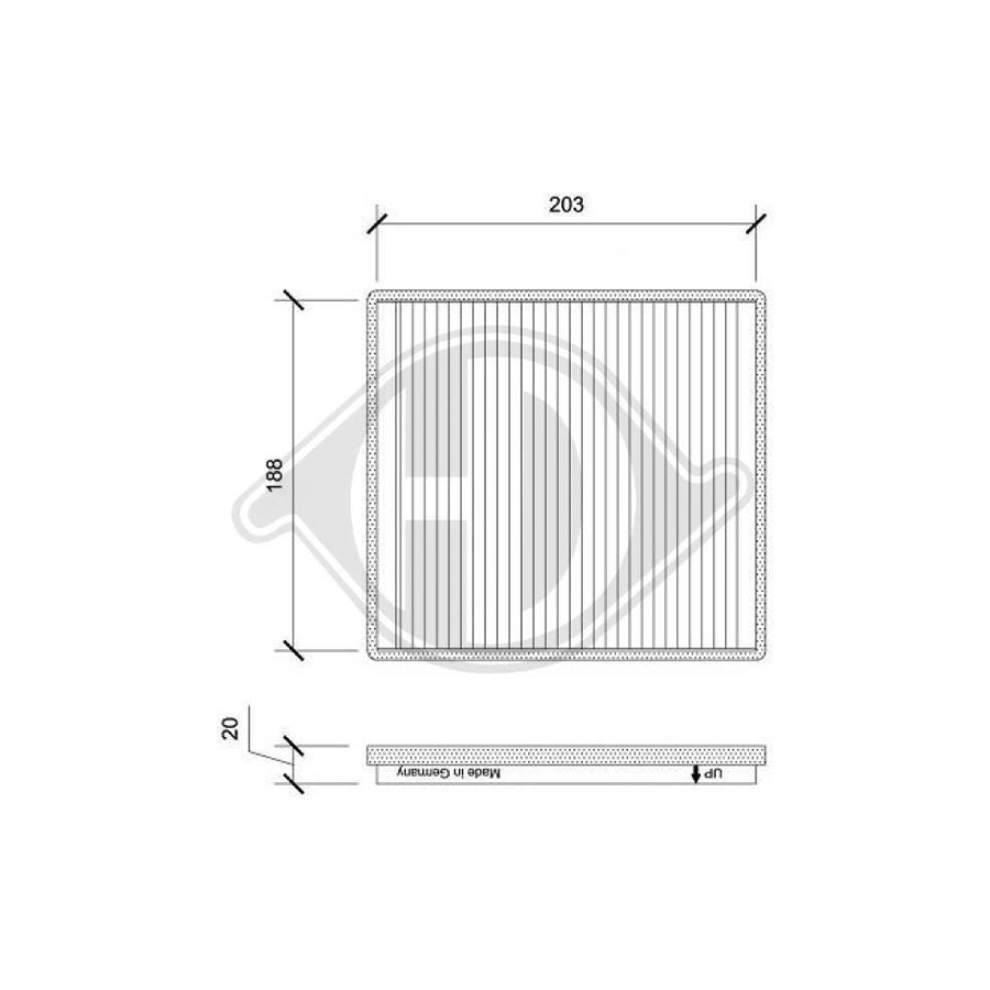 DIEDERICHS DCI0200 Pollen Filter For Chevrolet Spark