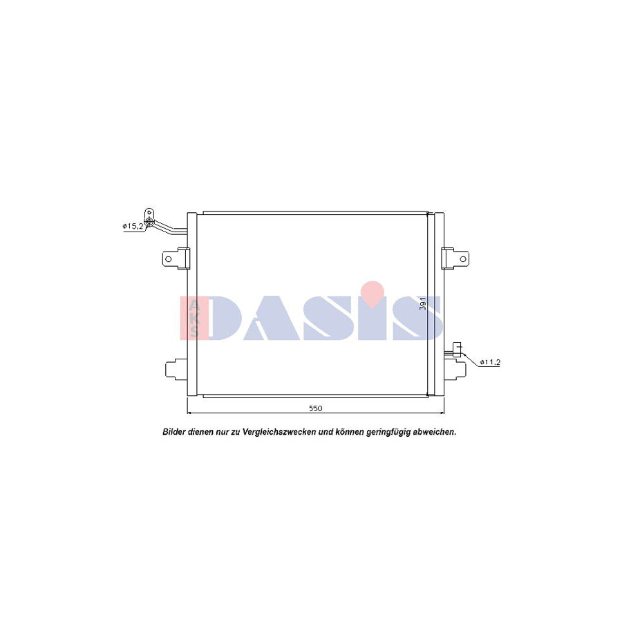 AKS Dasis 372012N Air Conditioning Condenser