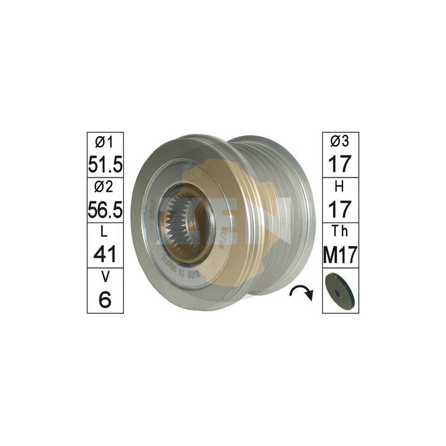 Era ZN5652 Alternator Freewheel Clutch