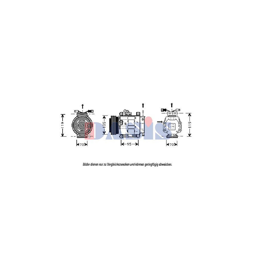 AKS Dasis 858440N Compressor, Air Conditioning