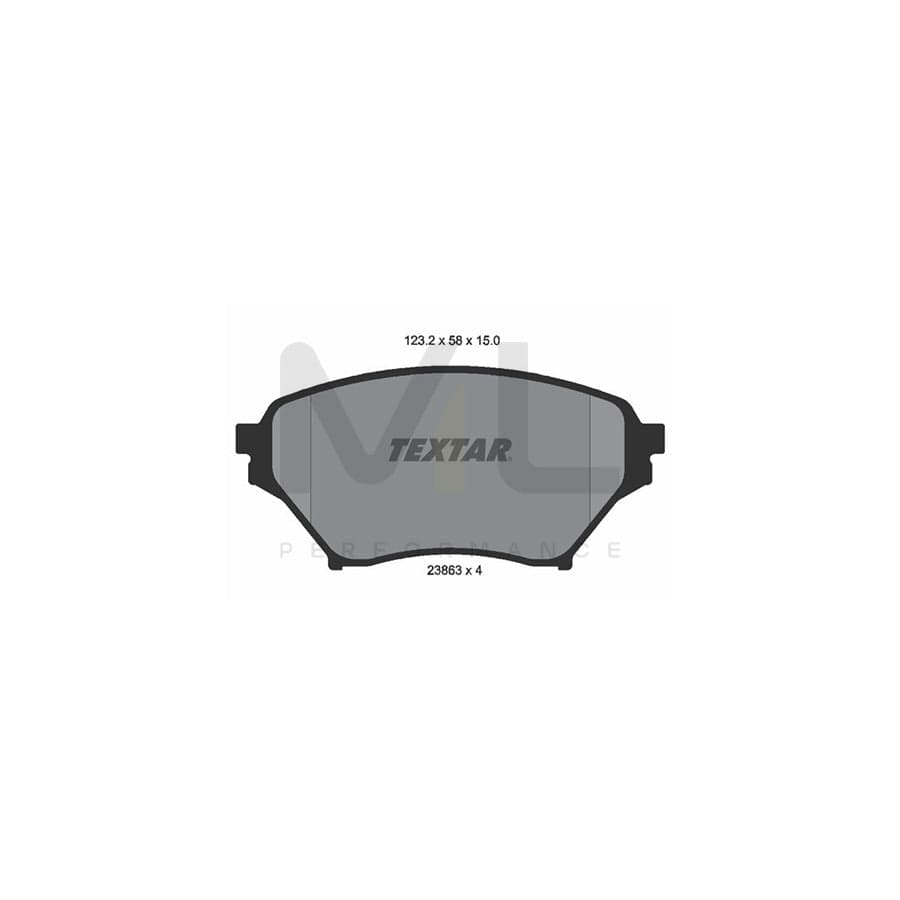 TEXTAR 2386301 Brake pad set for MAZDA MX-5 II (NB) not prepared for wear indicator | ML Performance Car Parts