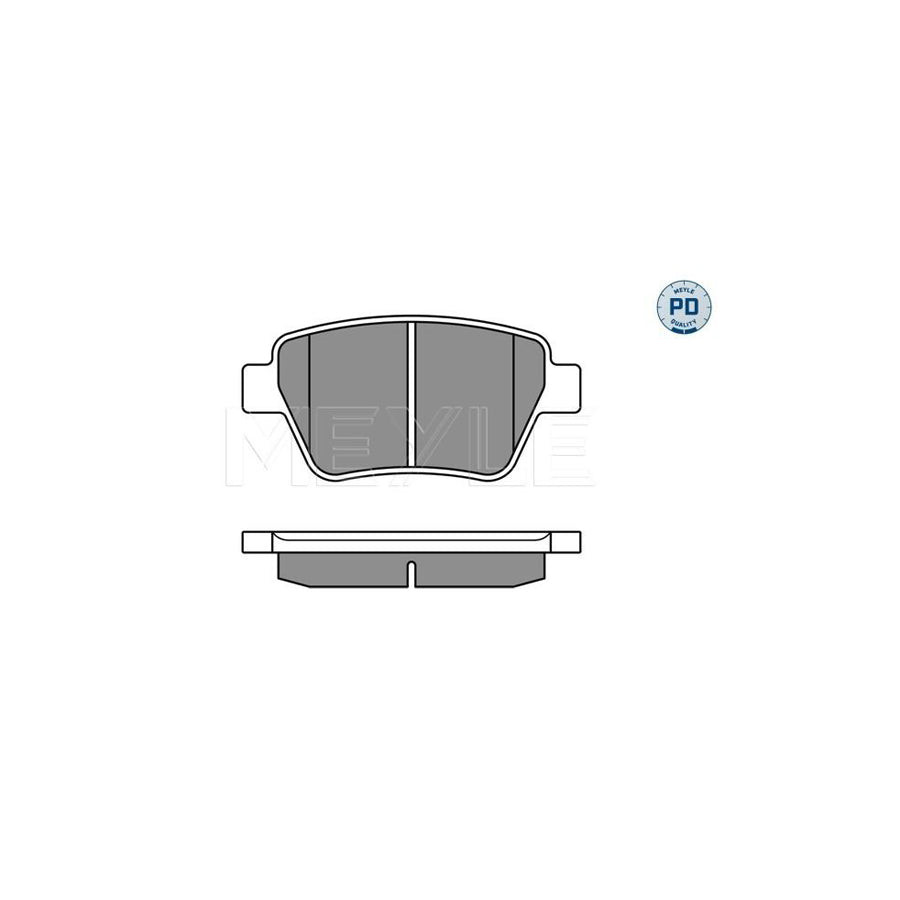 Meyle 025 245 6317/Pd Brake Pad Set