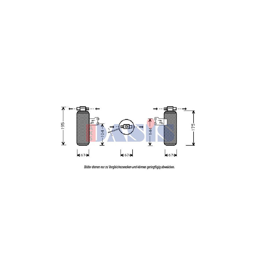 AKS Dasis 801290N Dryer, Air Conditioning for Renault Safrane