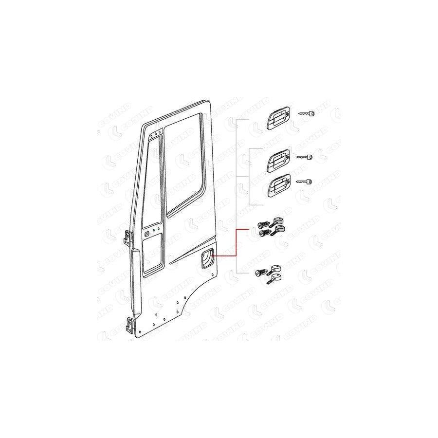 Covind 540/199 Lock Cylinder