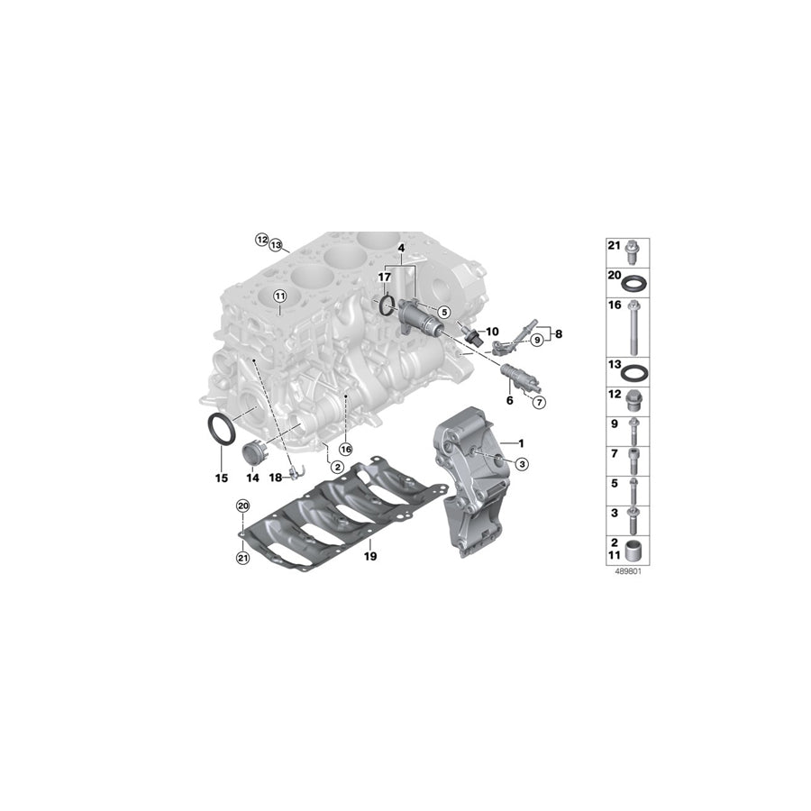 Genuine BMW 11167619250 F11 F31 F33 Aggregate Support (Inc. 725d, 220d & 325d) | ML Performance US Car Parts