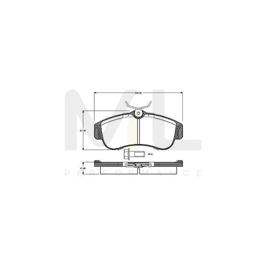 Bosch 0986Tb2174 Brake Pad Set Excl. Wear Warning Contact, With Bolts, With Accessories  | ML Performance Car Parts