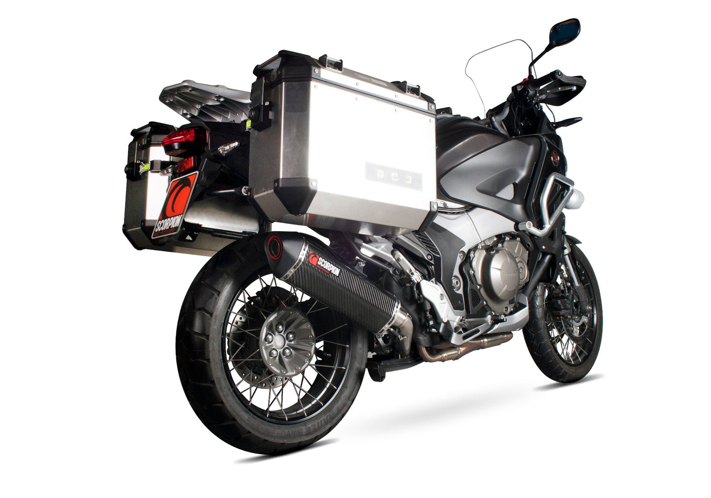 Scorpion RHA156CEO Honda VFR1200 X Crosstourer Serket Parallel Slip-On - Carbon Fibre Sleeve | ML Performance US US