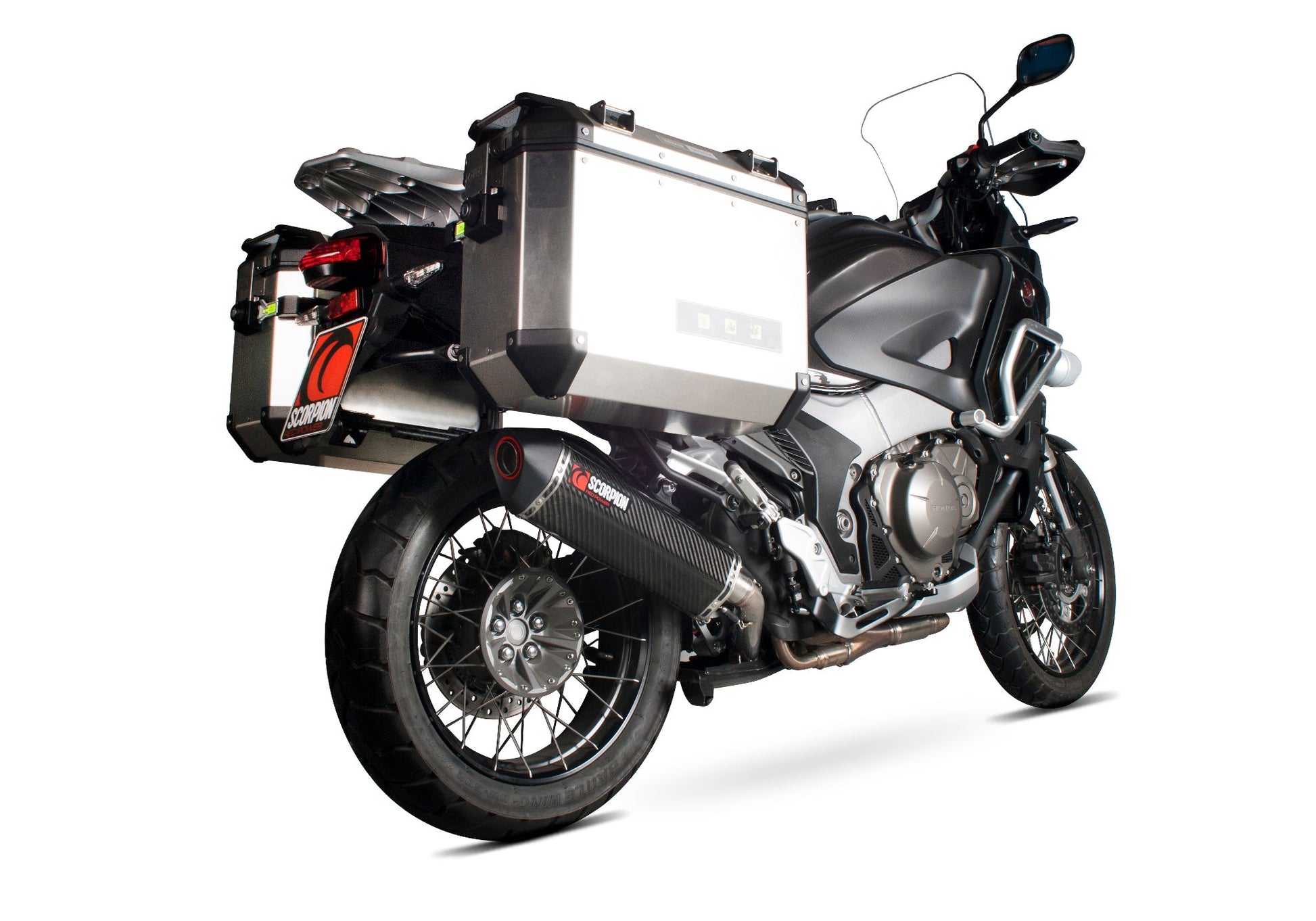 Scorpion RHA156CEO Honda VFR1200 X Crosstourer Serket Parallel Slip-On - Carbon Fibre Sleeve | ML Performance US US