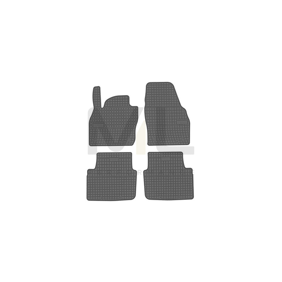 FROGUM Tailored 410725 Floor mat set Elastomer, Front and Rear, Quantity: 4, Black, (LHD)