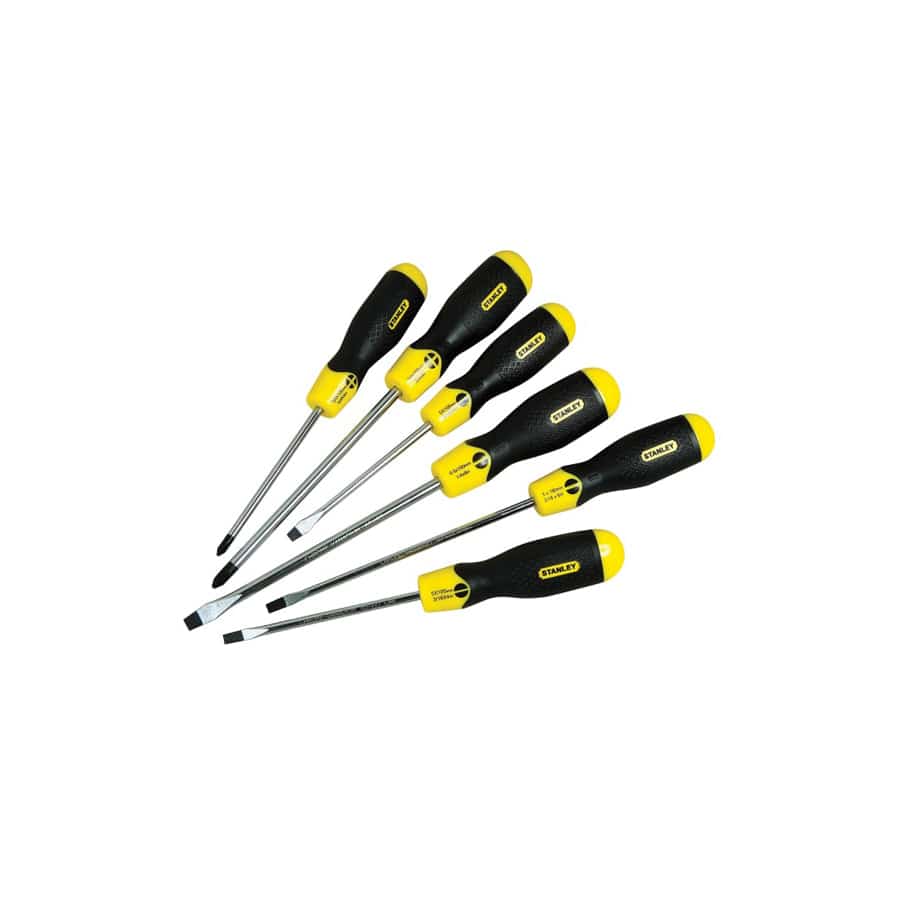 STANLEY® STA598001 Cushion Grip Screwdriver Set, 6 Piece