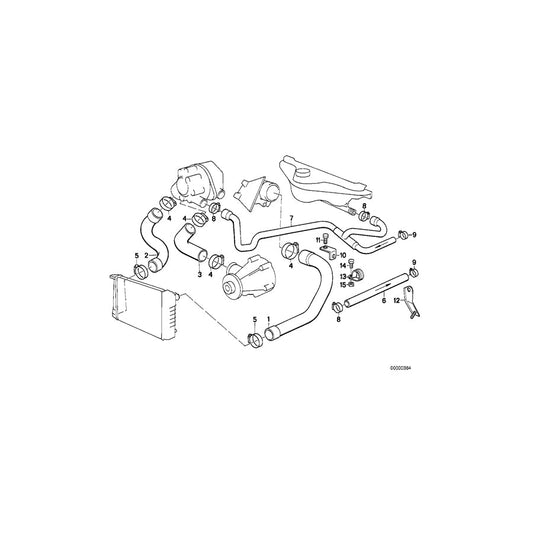 Genuine BMW 11532241836 E30 Return Hose (Inc. 324d & 324td) | ML Performance US Car Parts
