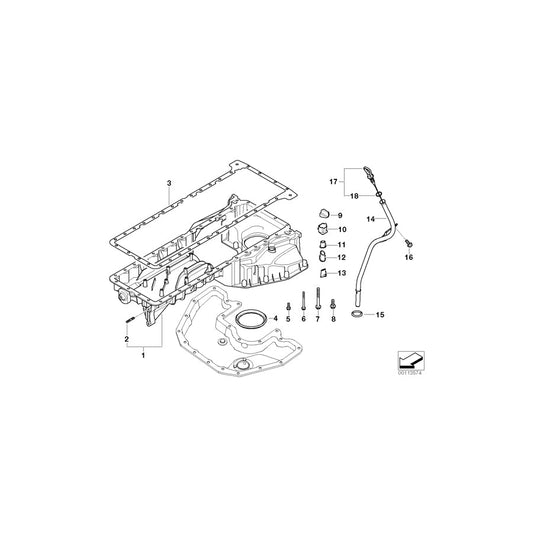 Genuine BMW 11437535854 E65 E67 E66 Guide Tube (Inc. 760Li, 760LiS & 760i) | ML Performance US Car Parts