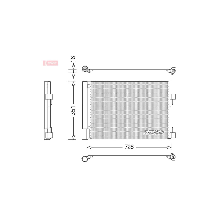 DENSO DCN23032 Air Conditioning Condenser