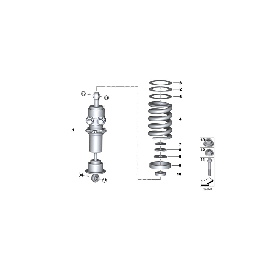 Genuine BMW 31308424192 BMW Stopper, Front 45X12,5X4 MM (Inc.  & M6 GT3) | ML Performance US Car Parts