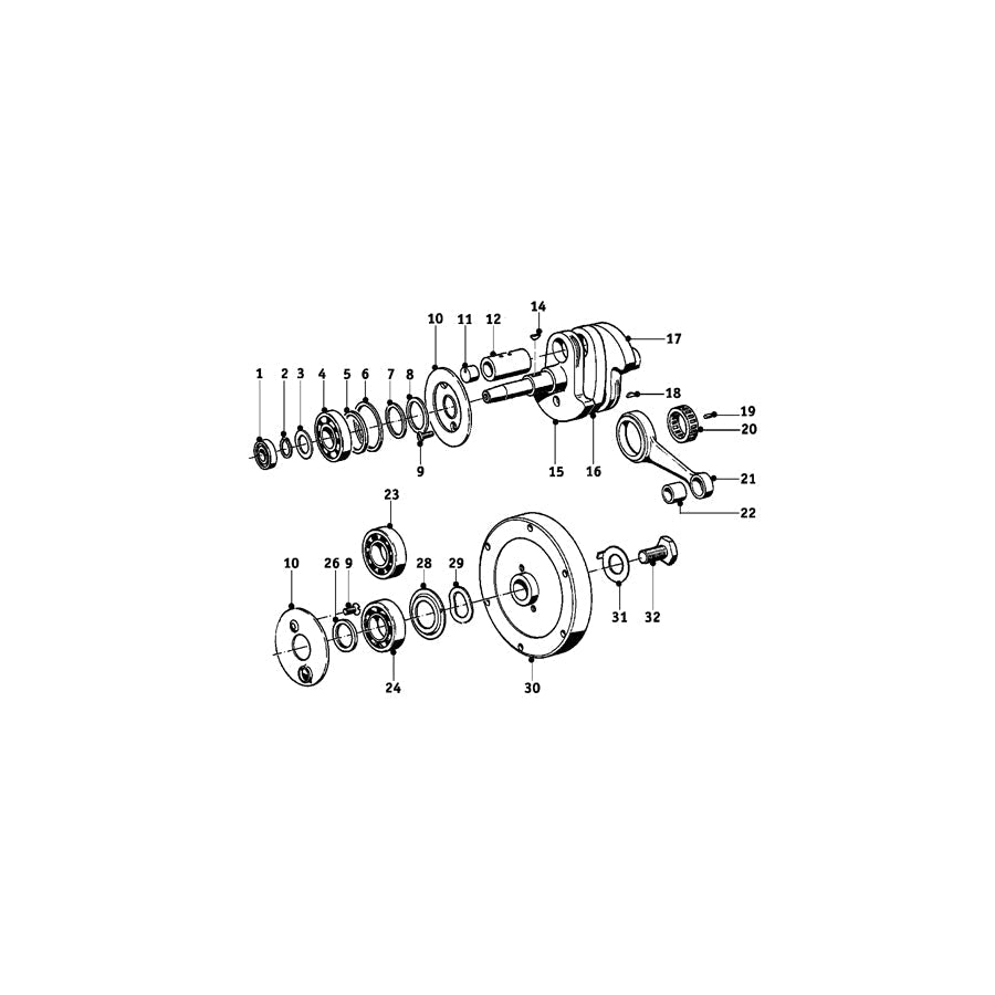 Genuine BMW 11210016225 Securing Plate (Inc. R60/2, R69 S & R50 S) | ML Performance UK Car Parts