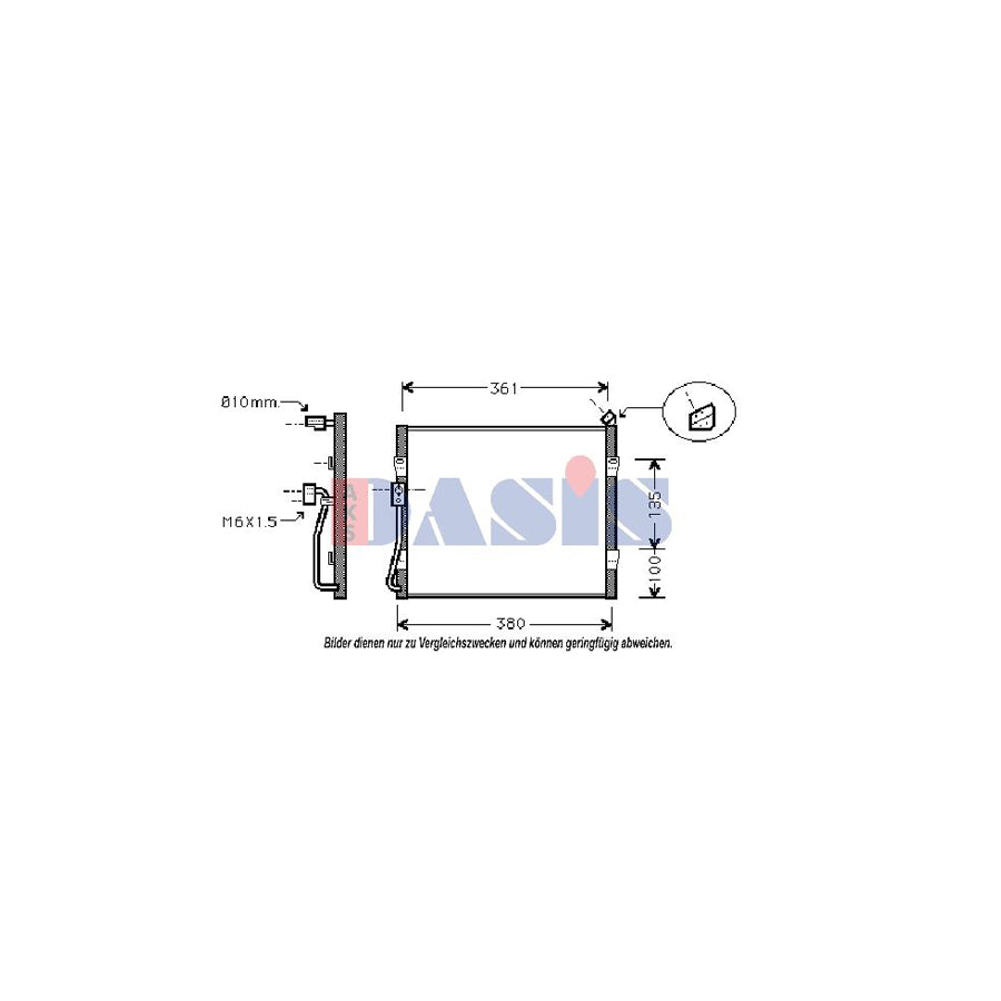AKS Dasis 372020N Air Conditioning Condenser