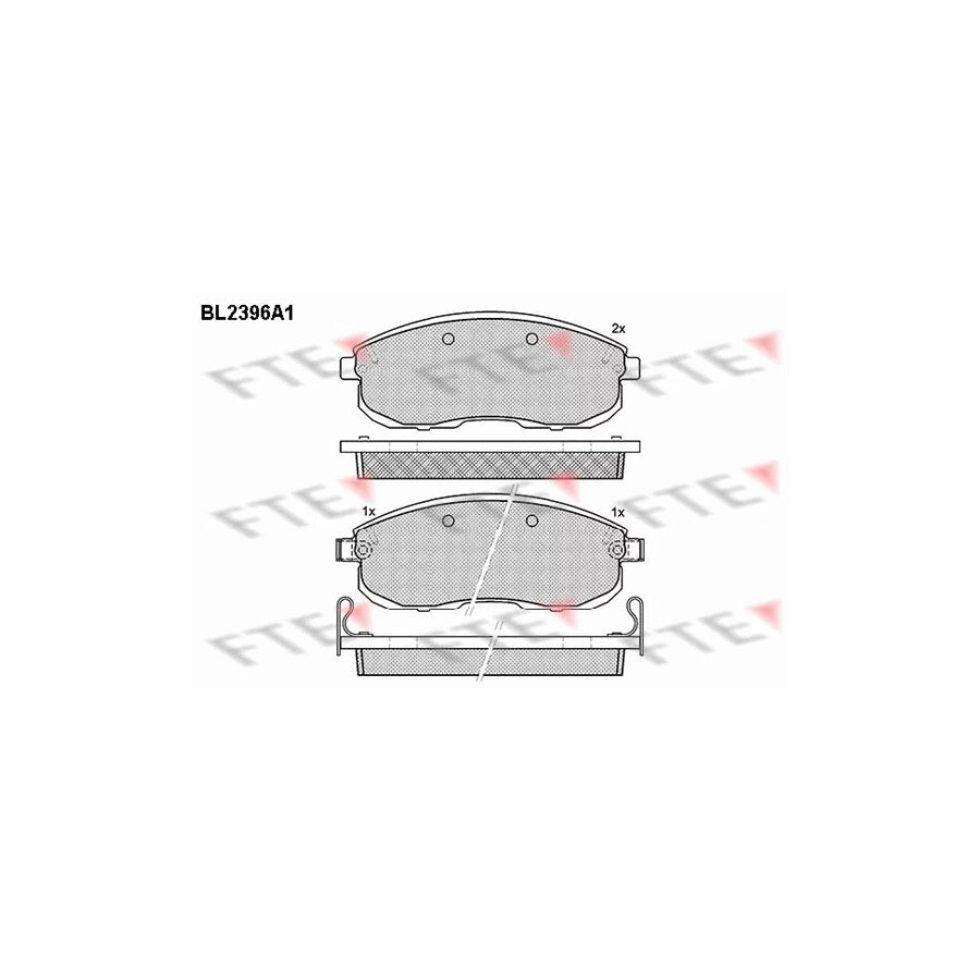FTE Bl2396A1 Brake Pad Set