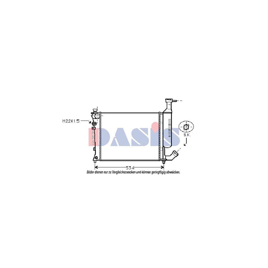 AKS Dasis 060014N Engine Radiator