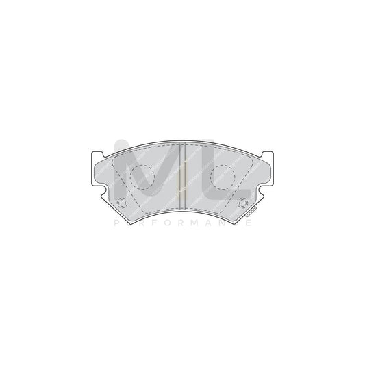Ferodo Fdb1396 Brake Pad Set Incl. Wear Warning Contact | ML Performance Car Parts