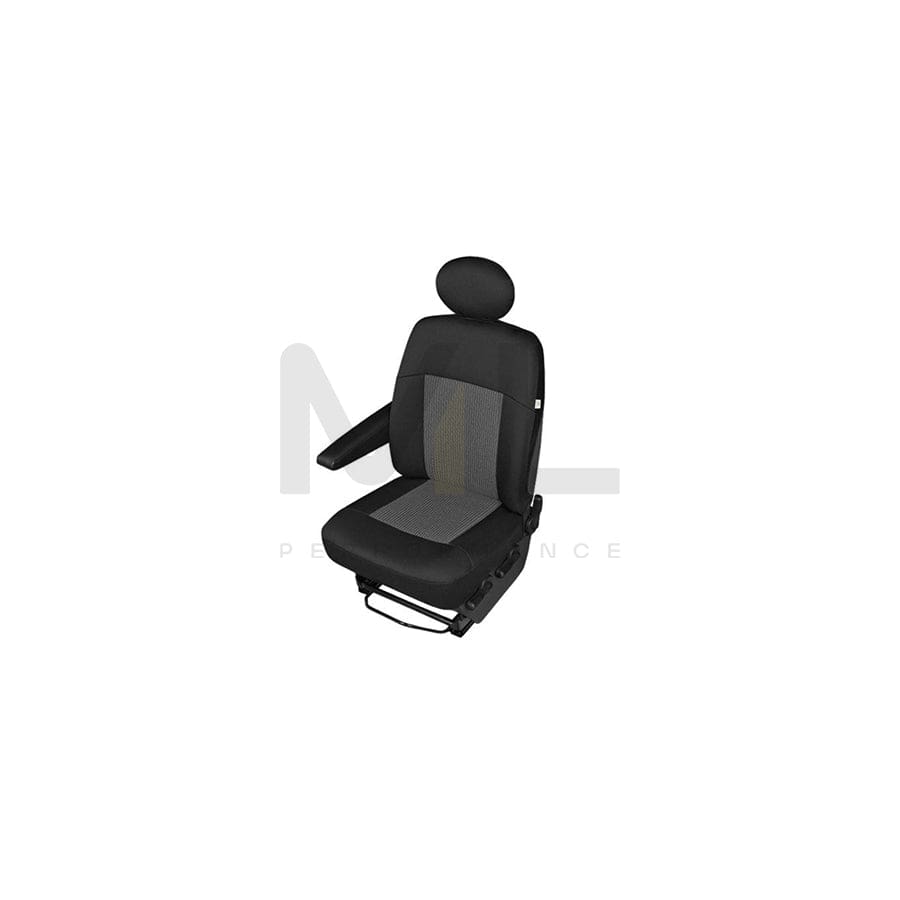 KEGEL Delivery Van Apollo 5-1670-233-4015 Car seat cover Black, graphite, Polyester, PU (Polyurethane), Front