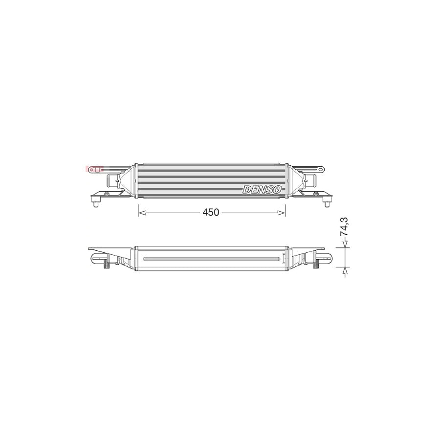 DENSO DIT01007 Intercooler