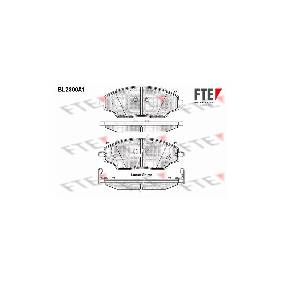 FTE 9010991 Brake Pad Set for Chevrolet Aveo