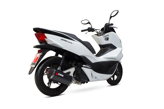 Scorpion RHA174BCER Honda PCX125 Serket Parallel Full System - Black Ceramic Coated Sleeve | ML Performance US US