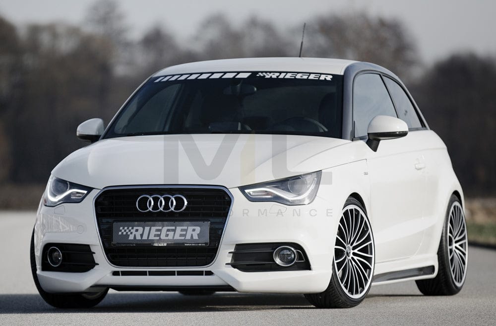 Rieger 00044100 Audi 8X A1 Front Splitter 4 | ML Performance UK Car Parts