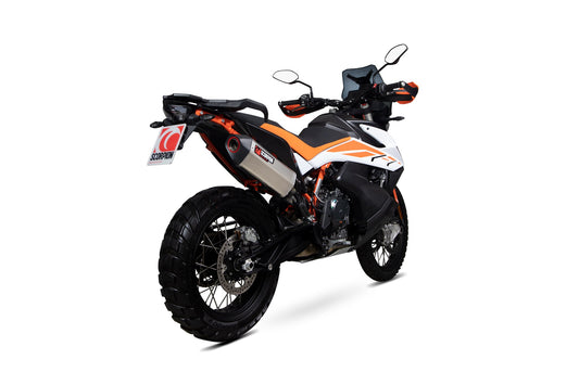Scorpion RKT91TEO KTM Serket Parallel Slip-On - Titanium Sleeve (Adventure 790 / Adventure 790 R) | ML Performance US US