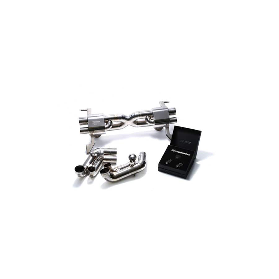 Armytrix AUR11-DC15 Titanium Valvetronic Catback Exhaust System Dual Carbon Tips Audi R8 V10 MKI 2009-2012
